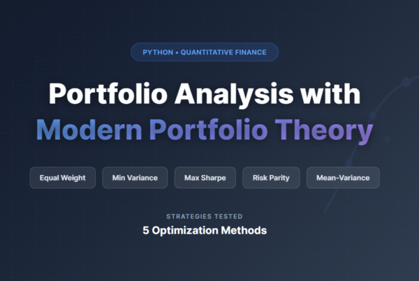 Portfolio Analysis with Modern Portfolio Theory