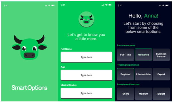 SmartOptions Onboarding UIUX