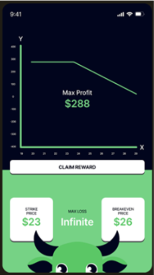 SmartOptions Payoff Diagram UIUX 