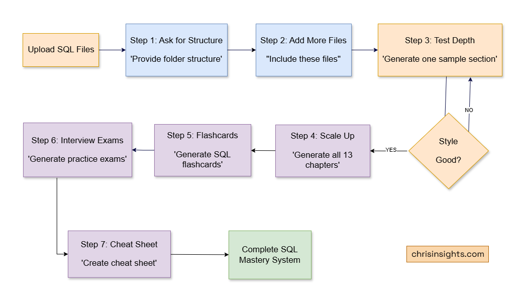 Sql mastery flowchart