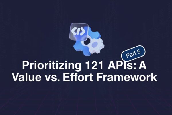 Prioritizing 121 APIs A Value vs. Effort Framework