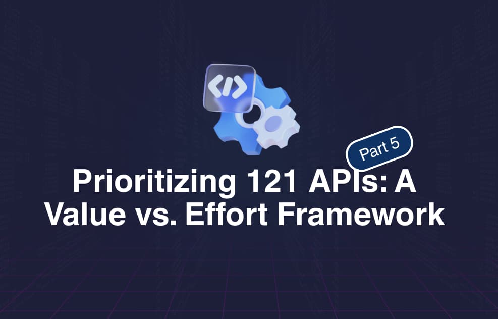 Prioritizing 121 APIs A Value vs. Effort Framework